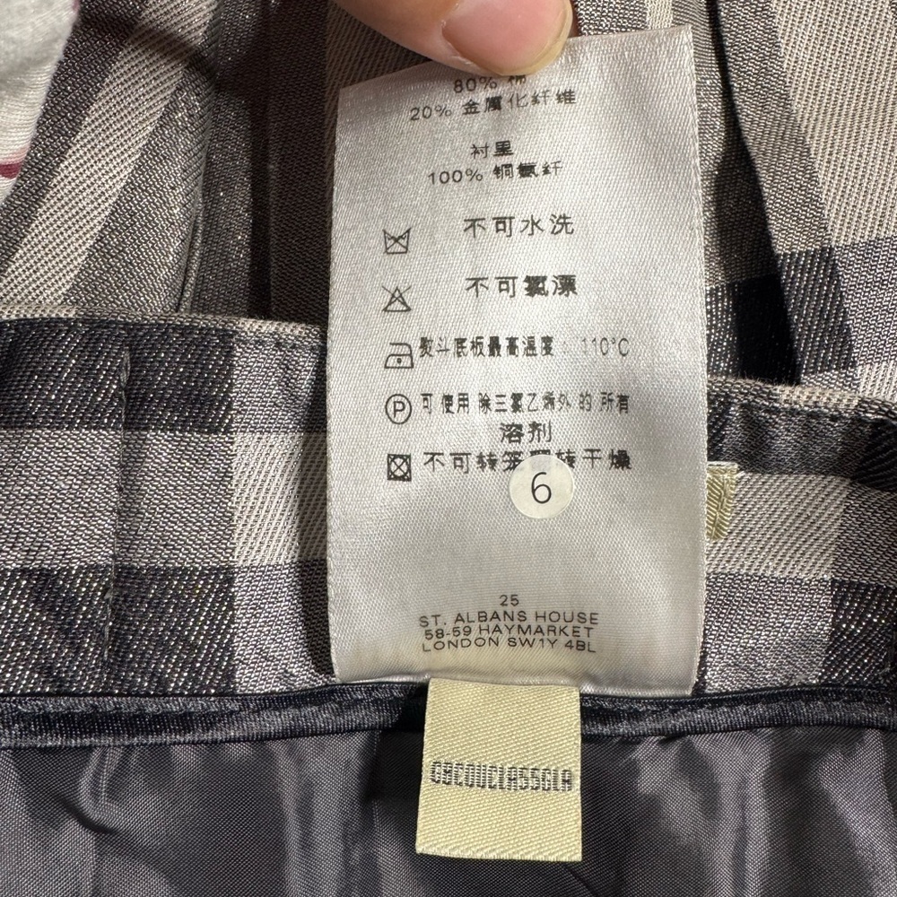 Burberry London Women’s Plaid Print Mini Skirt - Picture 8 of 12